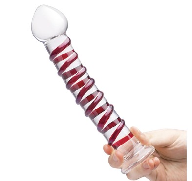 Szklane dildo - Glas Mr. Swirly 25,5 cm